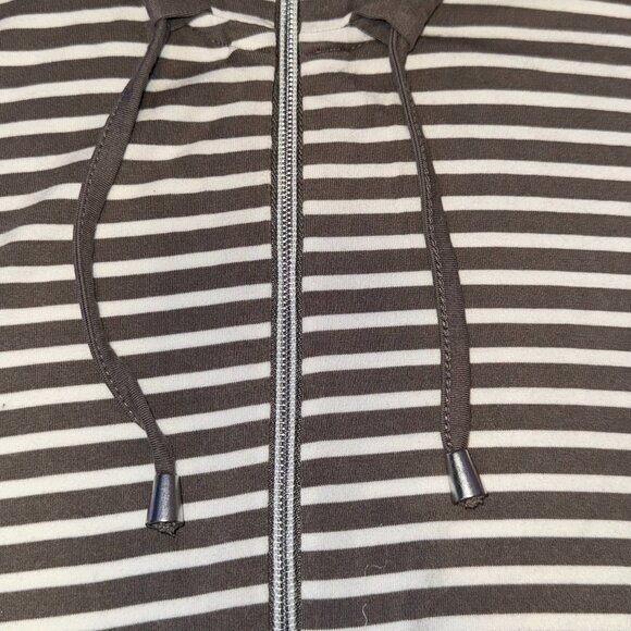 ORLY Striped Hoodie Sweater – Medium - Picture 3 of 6